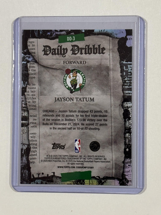 2025-26 Topps #DD-3 Jayson Tatum The Daily Dribble