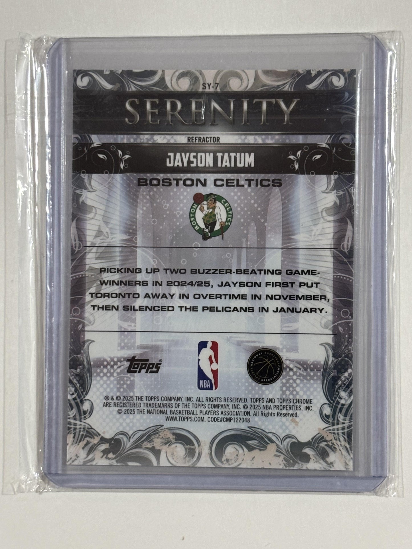 2025-26 Topps Chrome #SY-7 Jayson Tatum Serenity
