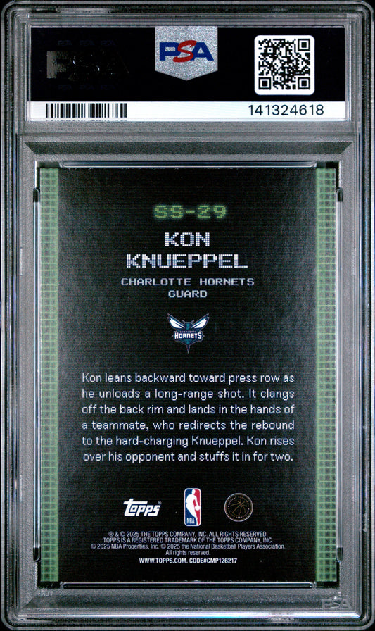 2025-26 Topps #SS-29 Kon Knueppel Scan and Slam PSA 9