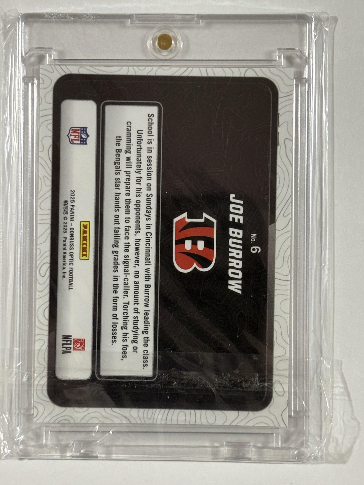 2025 Donruss Optic #6 Joe Burrow Passing Grade