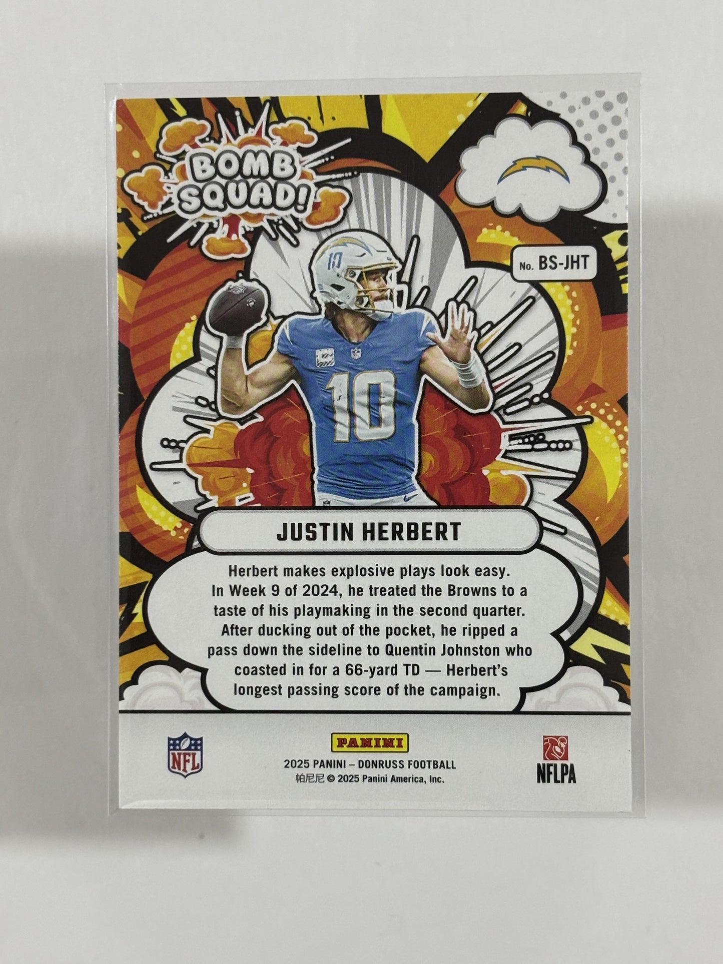 2025 Donruss #BS-TSH Tyler Shough Bomb Squad Holo #/100