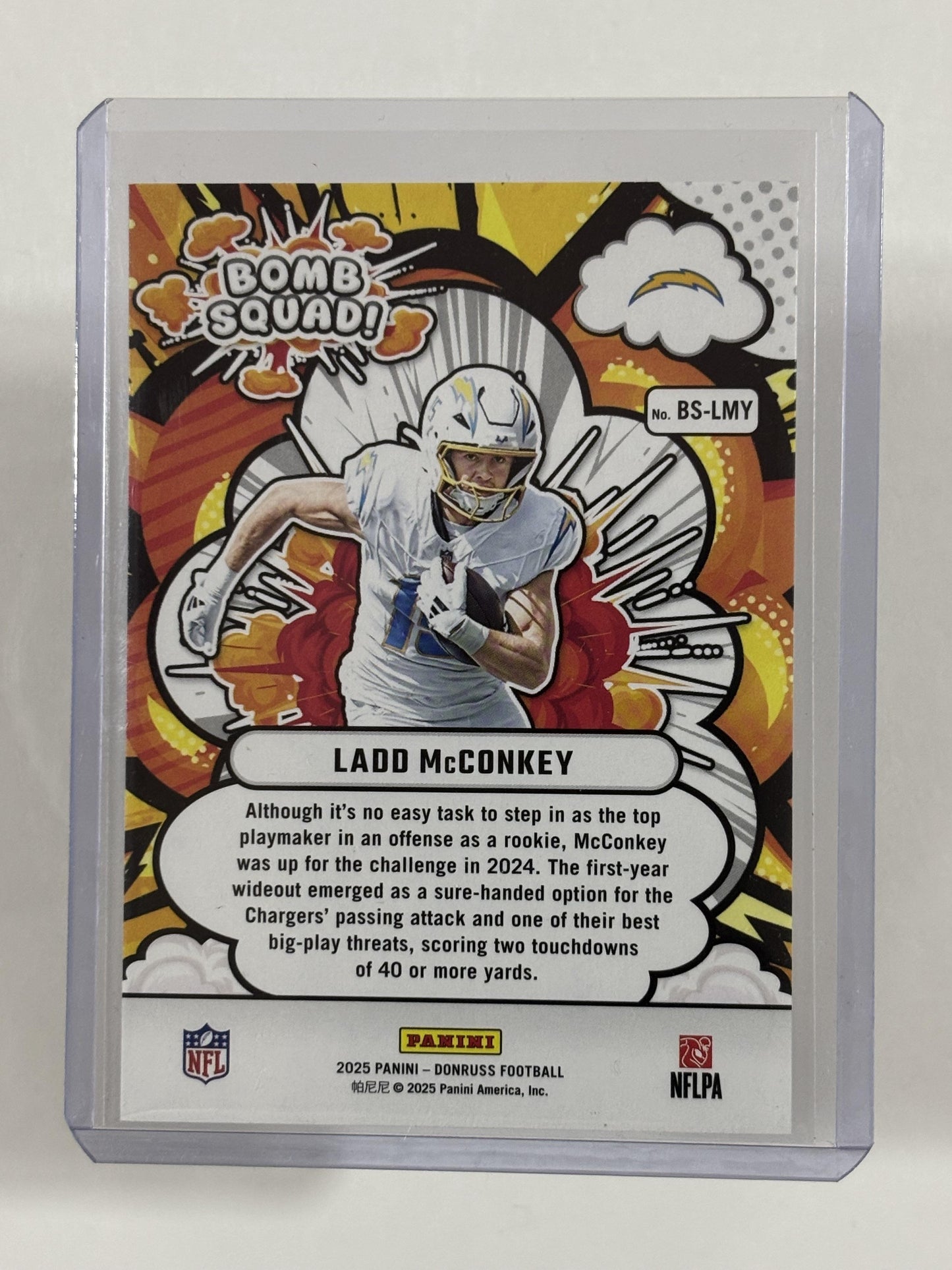 2025 Donruss #BS-LMY Ladd McConkey Bomb Squad