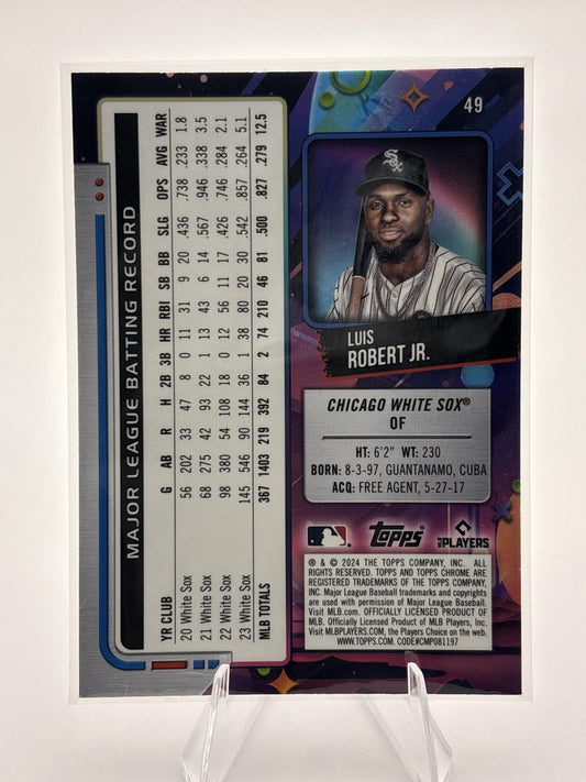 2024 Topps Chrome Cosmic #49 Luis Robert Jr.