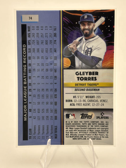 2025 Topps Chrome Cosmic #74 Gleyber Torres