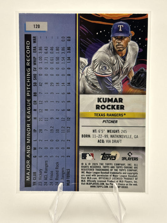 2025 Topps Chrome Cosmic #120 Kumar Rocker