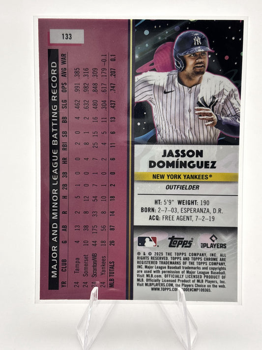 2025 Topps Chrome Cosmic #133 Jasson Domínguez
