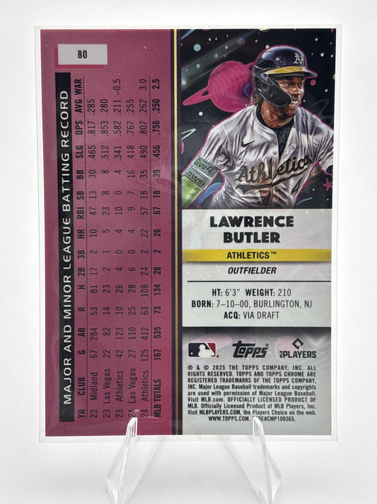 2025 Topps Chrome Cosmic #80 Lawrence Butler