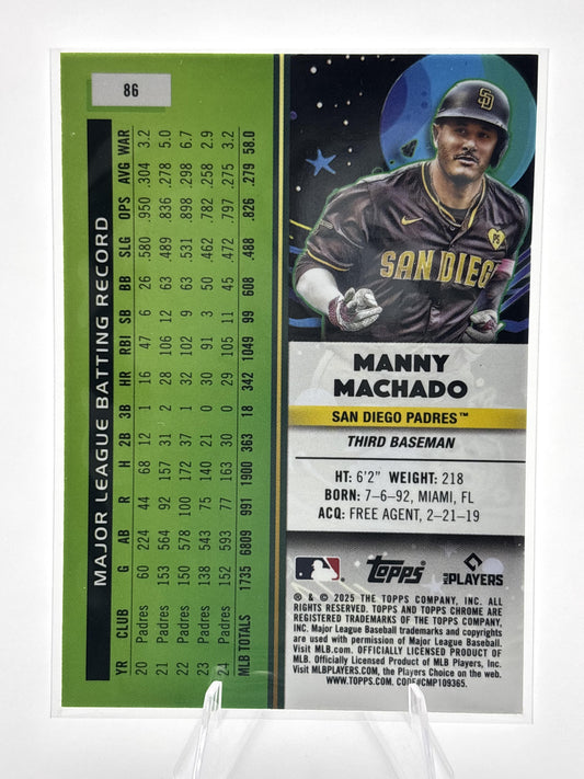 2025 Topps Chrome Cosmic #86 Manny Machado