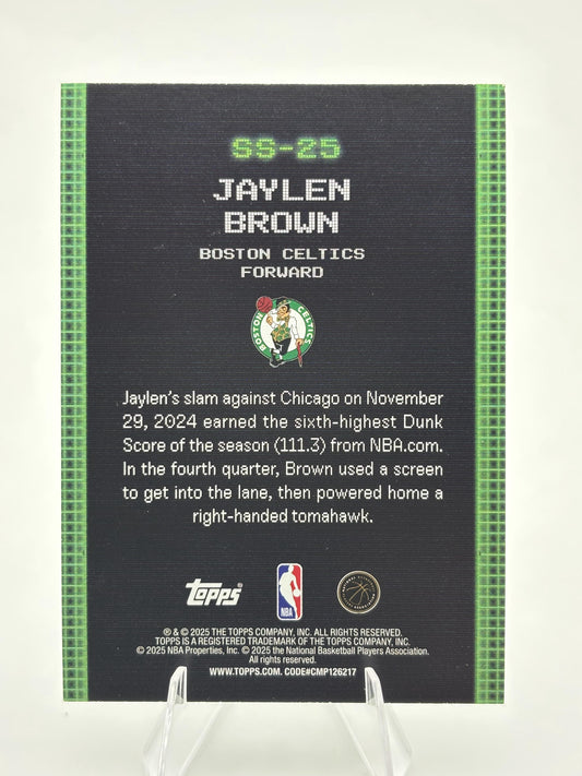 2025-26 Topps #SS-25 Jaylen Brown Scan and Slam