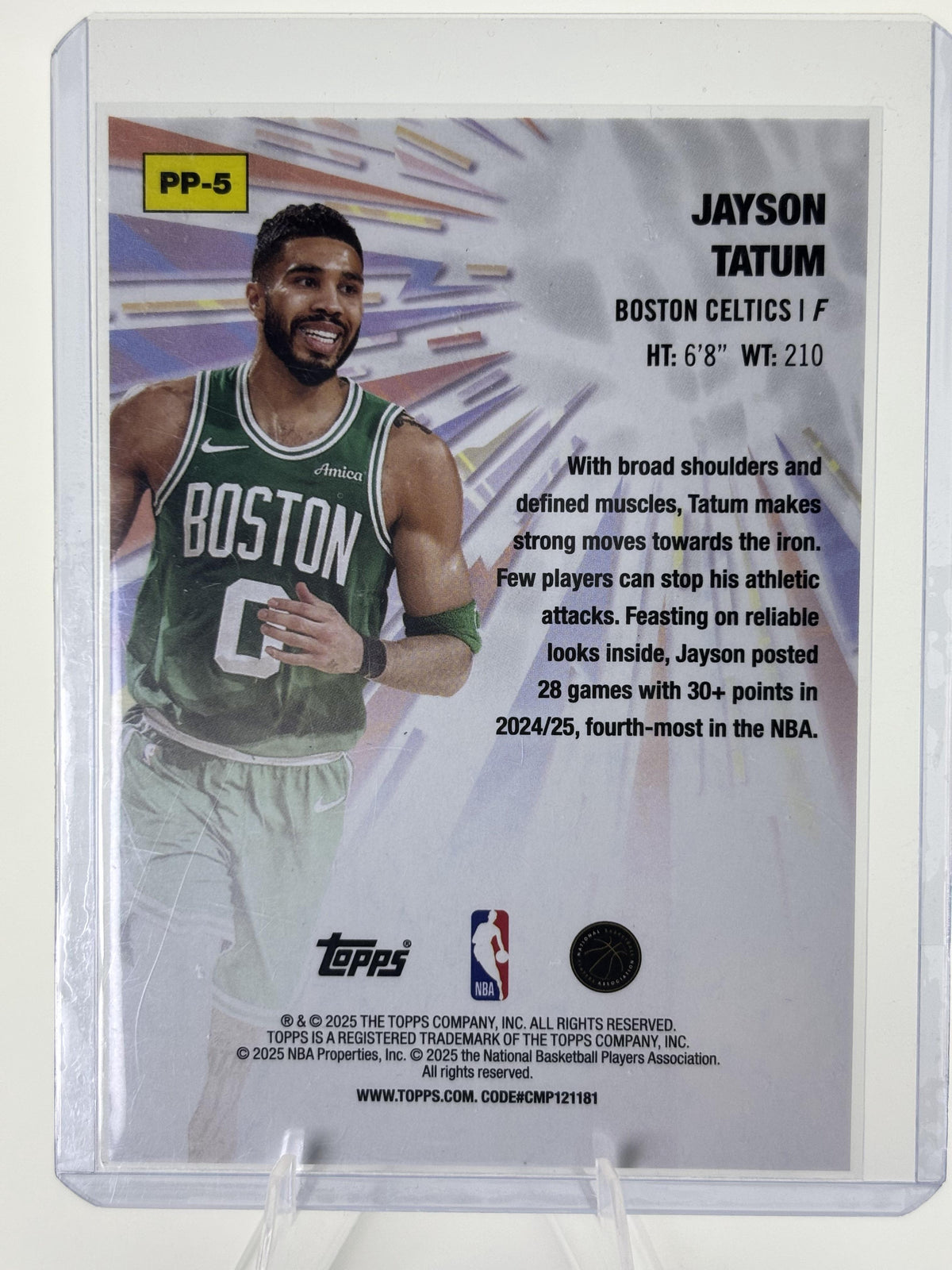 2025-26 Topps #PP-5 Jayson Tatum Power Players Holo Foil