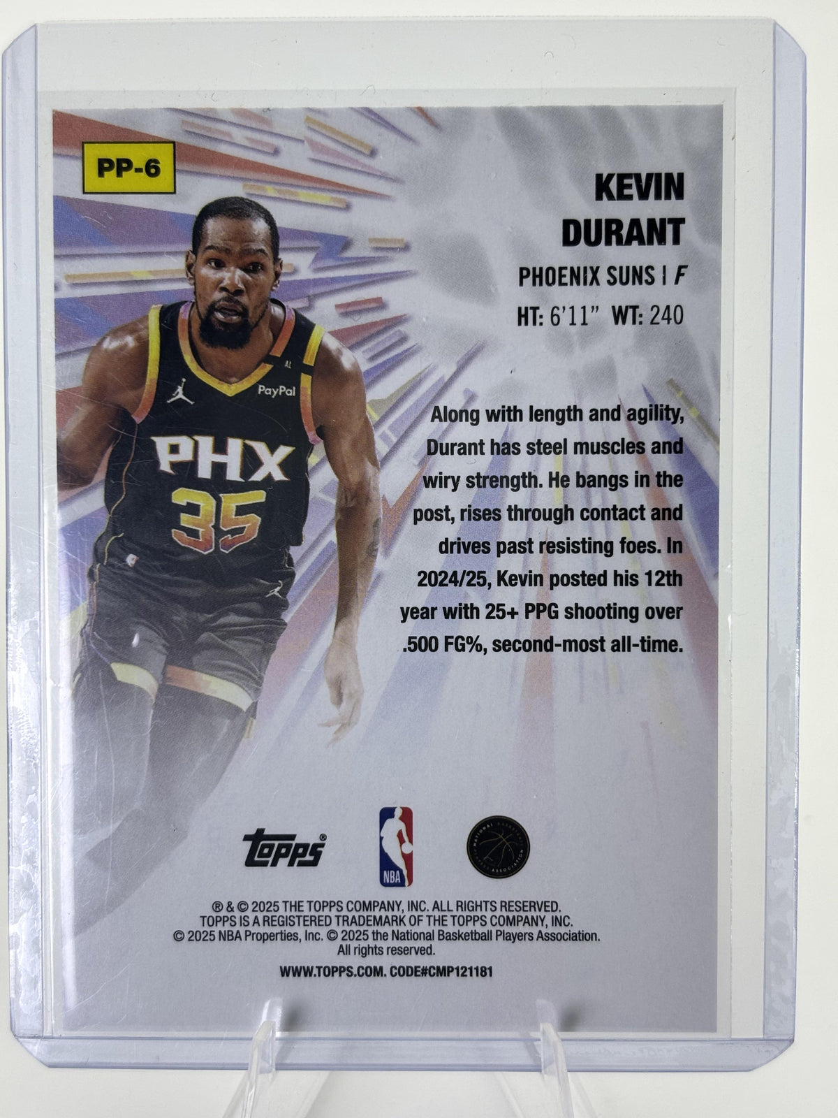 2025-26 Topps #PP-6 Kevin Durant Power Players Holo Foil