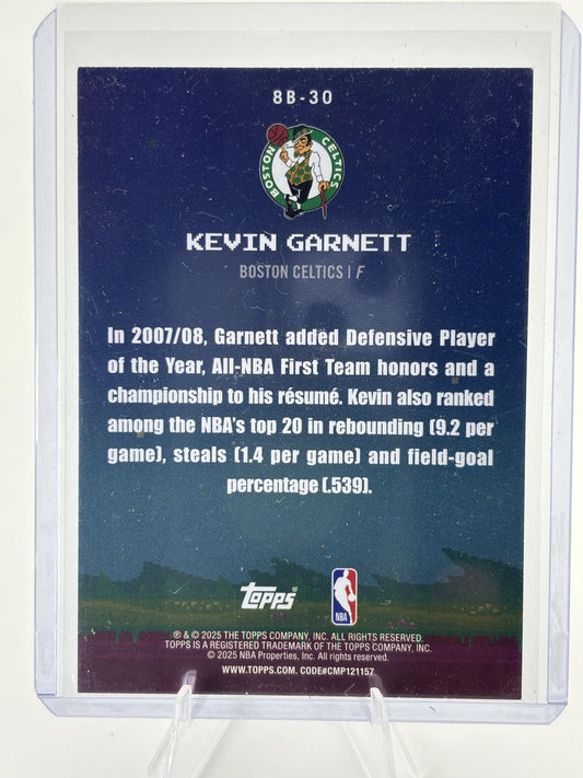 2025-26 Topps #8B-30 Kevin Garnett 8-Bit Ballers Holo Foil