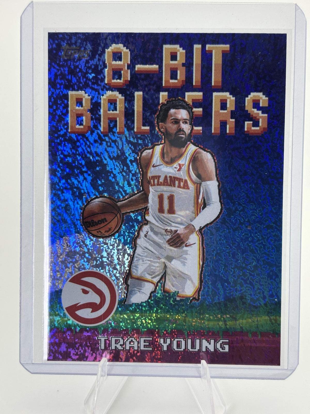 2025-26 Topps #8B-6 Trae Young 8-Bit Ballers Holo Foil