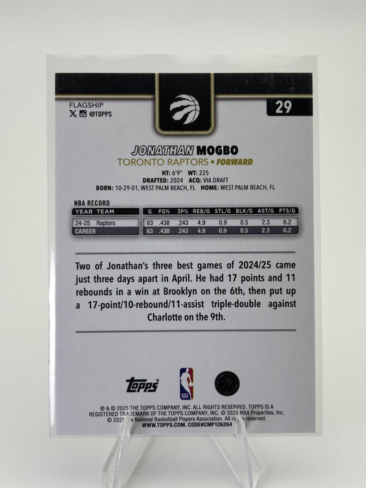 2025-26 Topps #29 Jonathan Mogbo Blackout