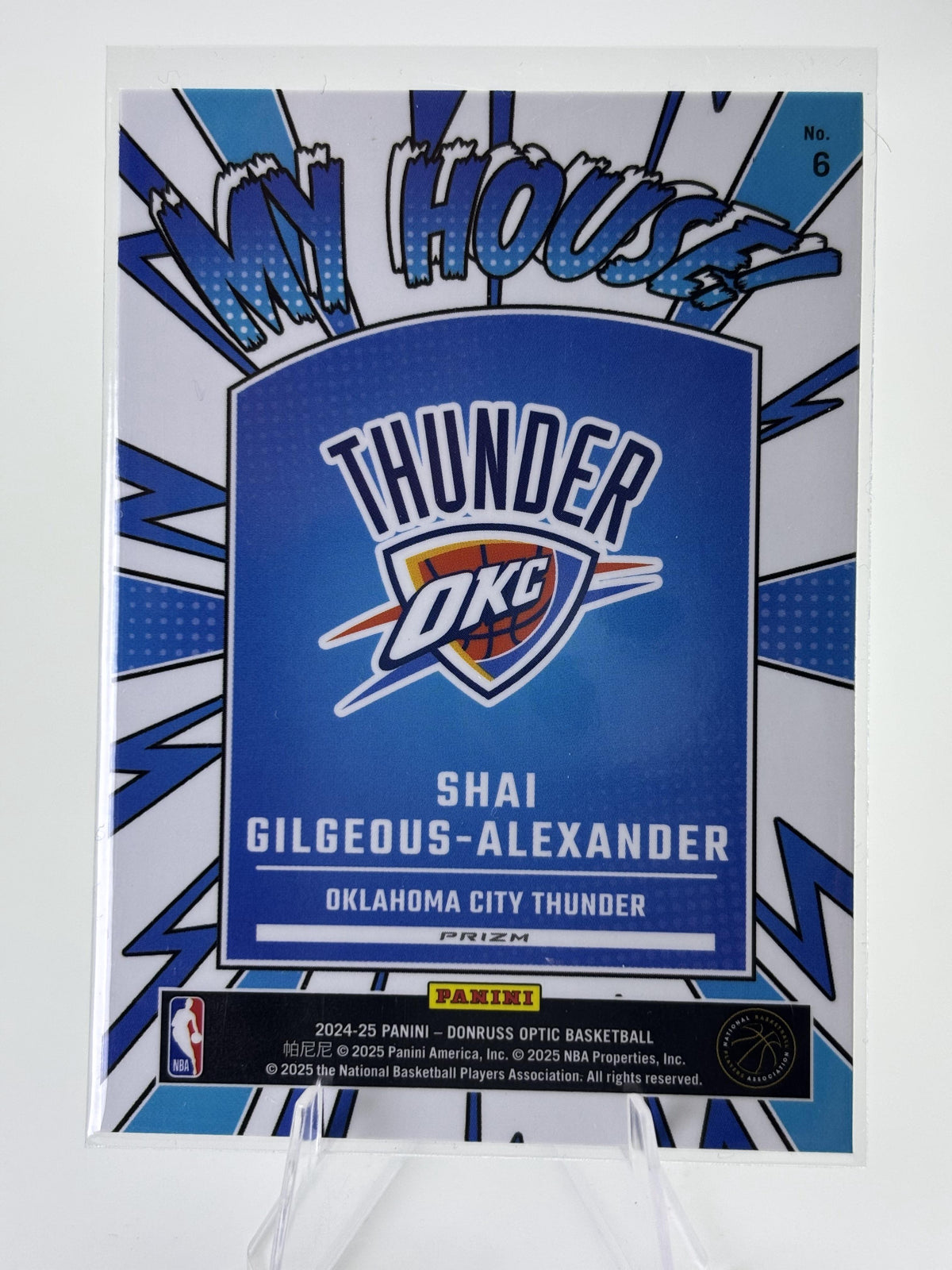 2024-25 Donruss Optic #6 Shai Gilgeous-Alexander My House Holo