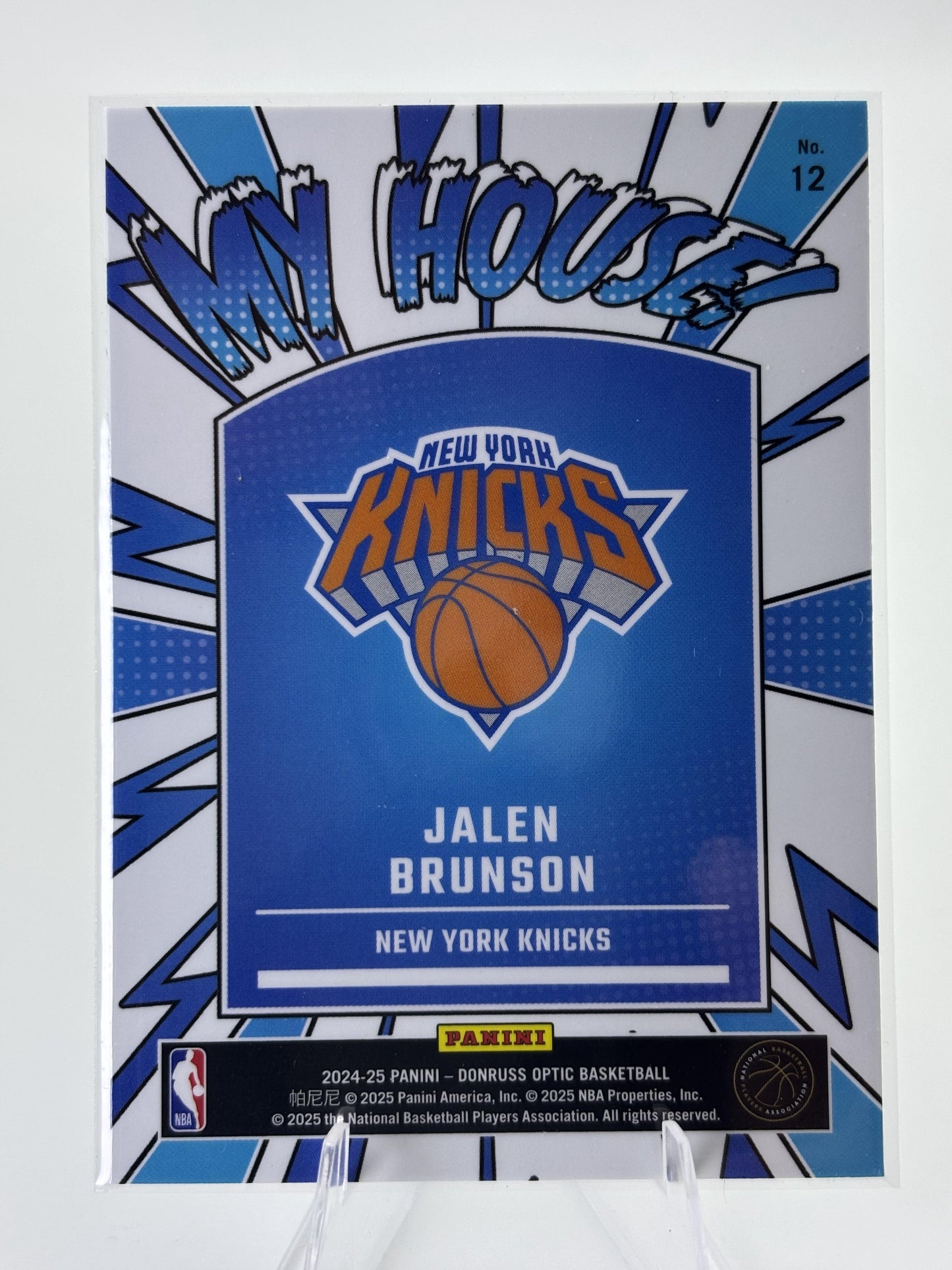 2024-25 Donruss Optic #12 Jalen Brunson My House