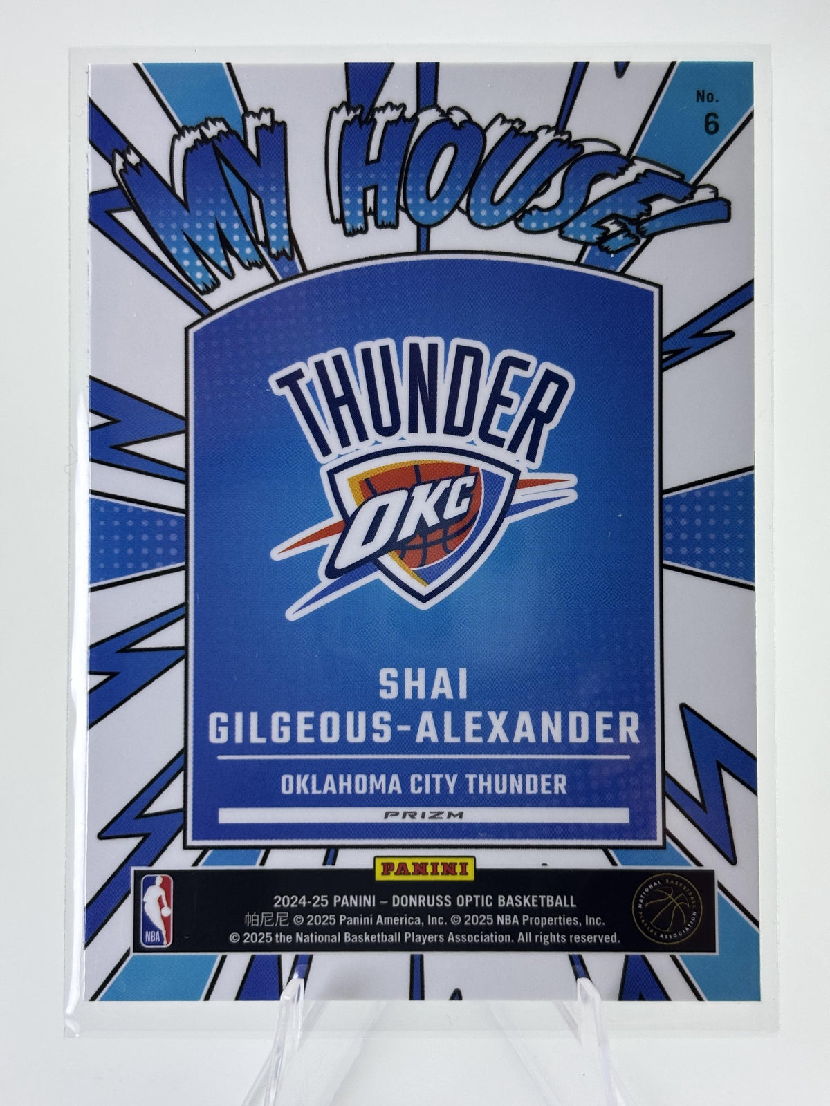2024-25 Donruss Optic #6 Shai Gilgeous-Alexander My House Purple
