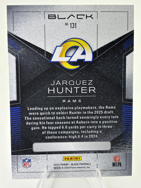 2025 Panini Black #131 Jarquez Hunter