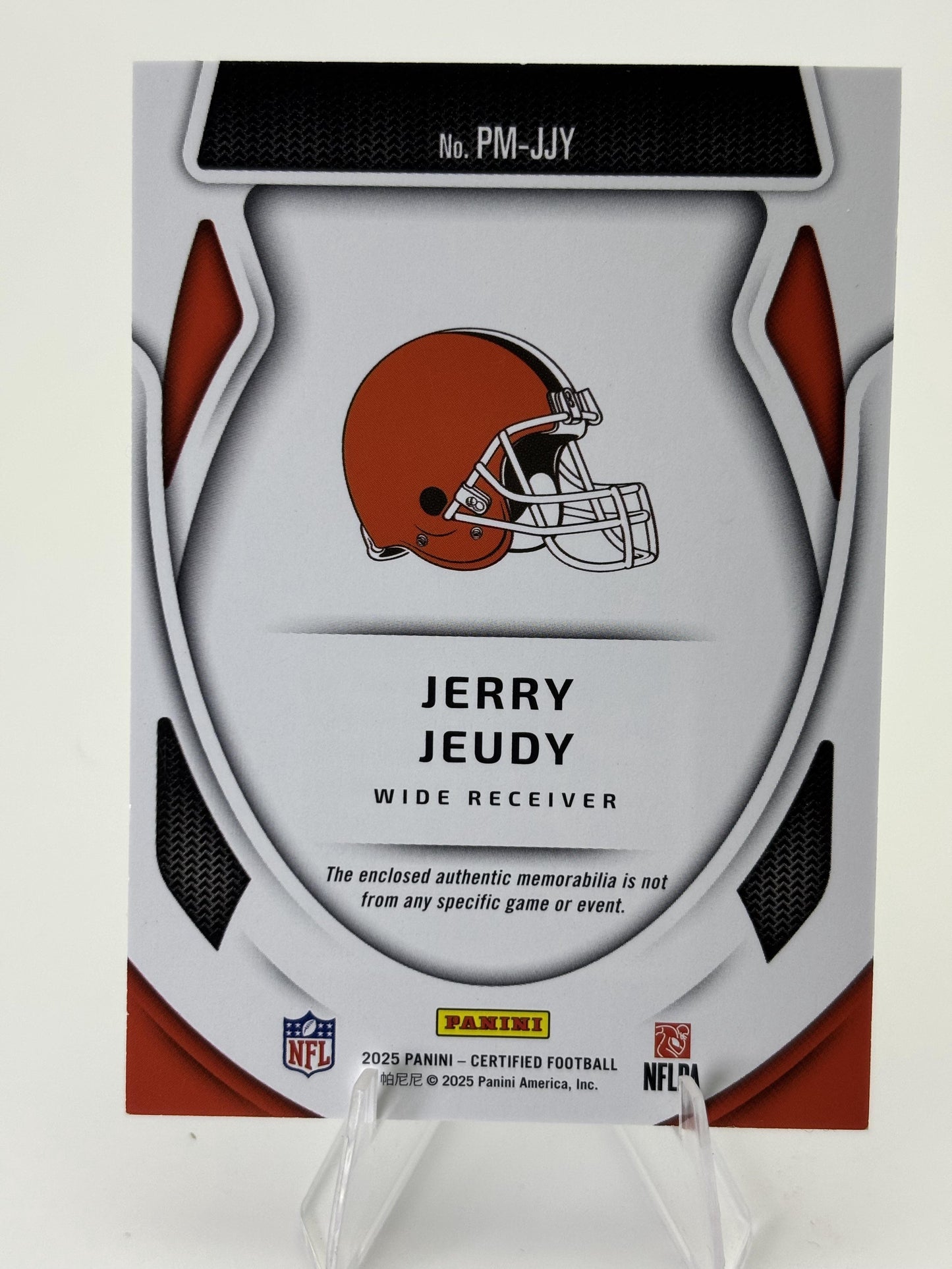 2025 Panini Certified #PM-JJY Jerry Jeudy Pro Materials Blue #/49