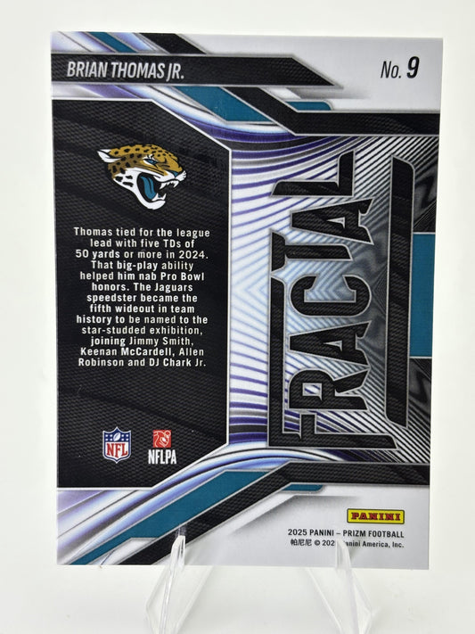 2025 Panini Prizm #9 Brian Thomas Jr. Fractal