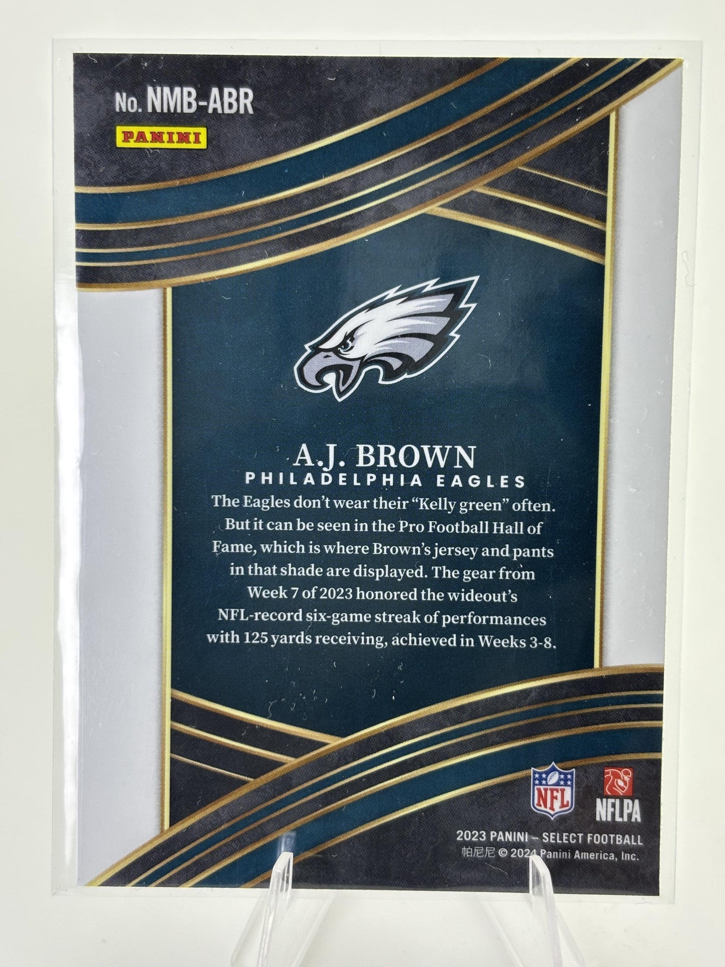 2023 Panini Select #NMB-ABR A.J. Brown Numbers