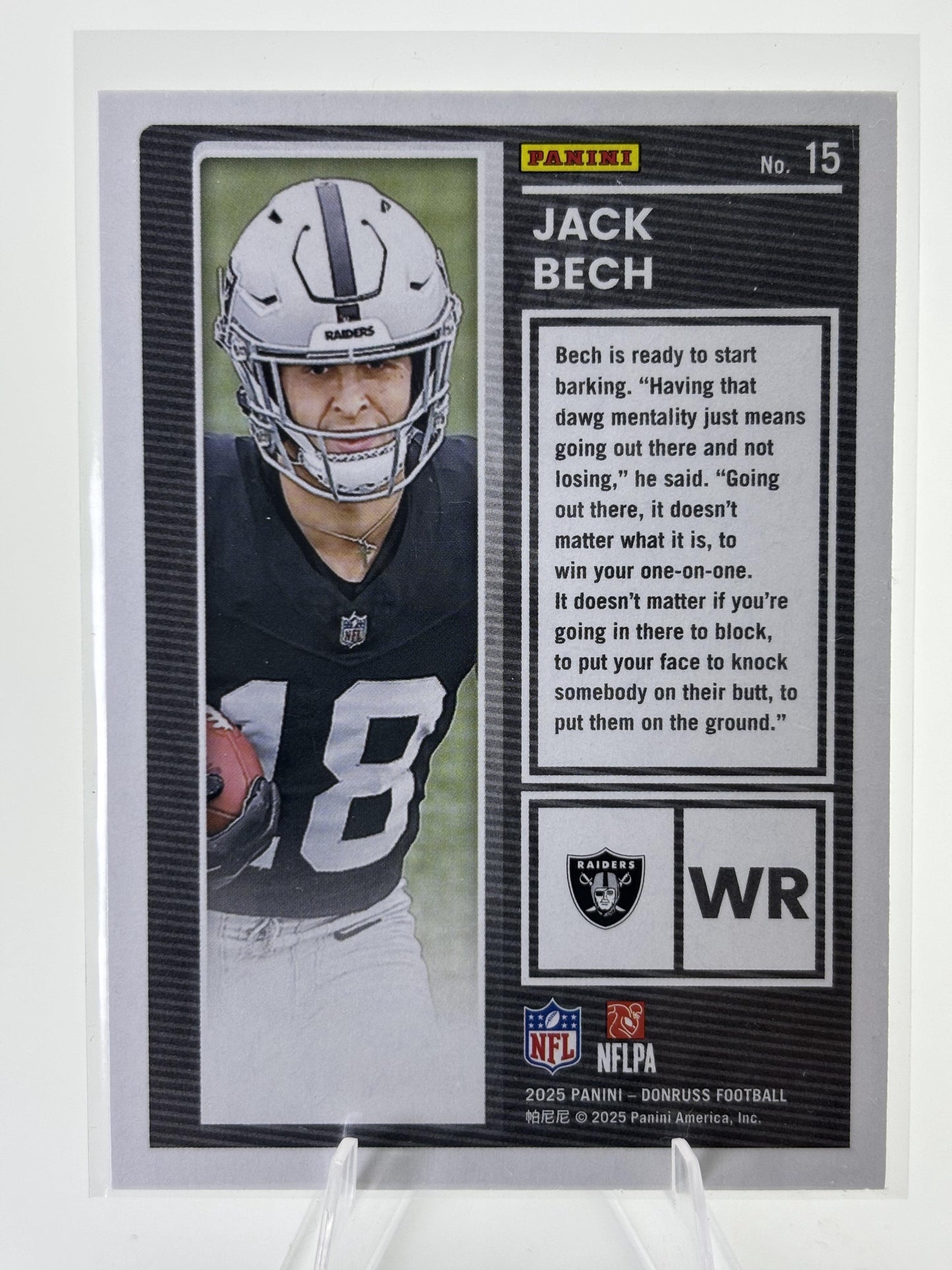 2025 Donruss #15 Jack Bech The Rookies