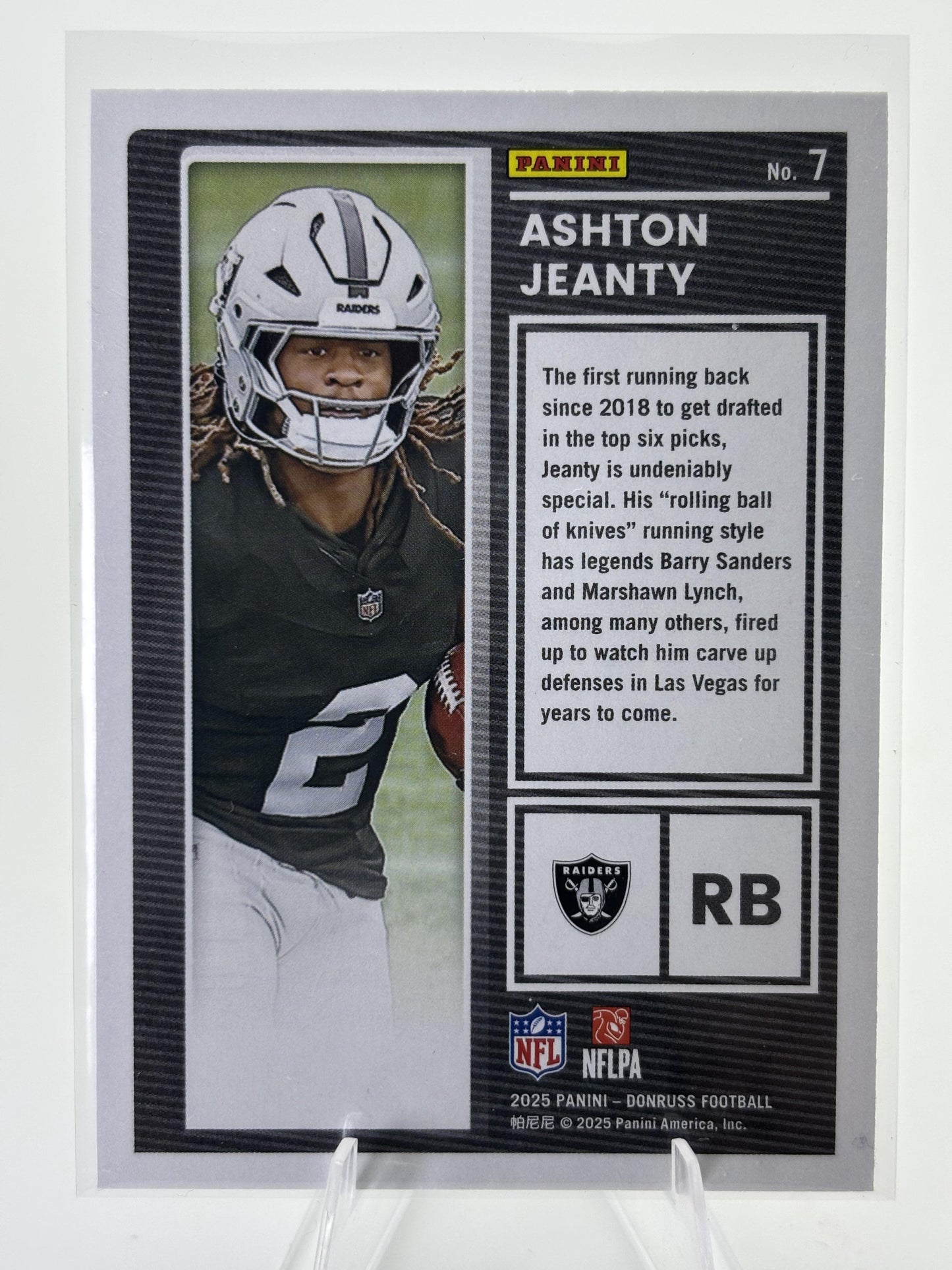 2025 Donruss #7 Ashton Jeanty The Rookies