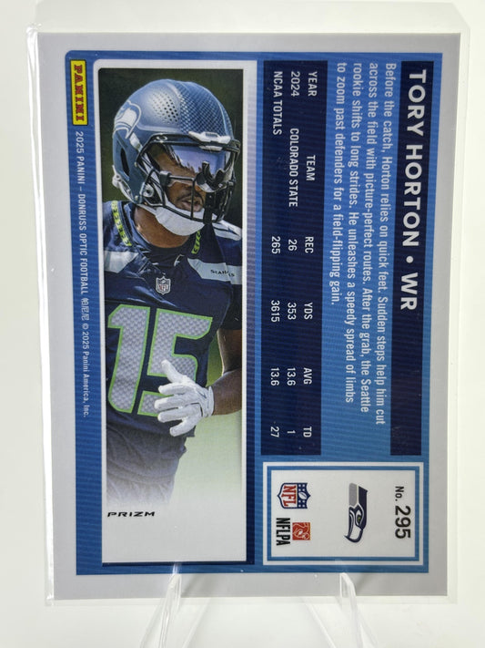 2025 Donruss Optic #295 Tory Horton Blue Hyper