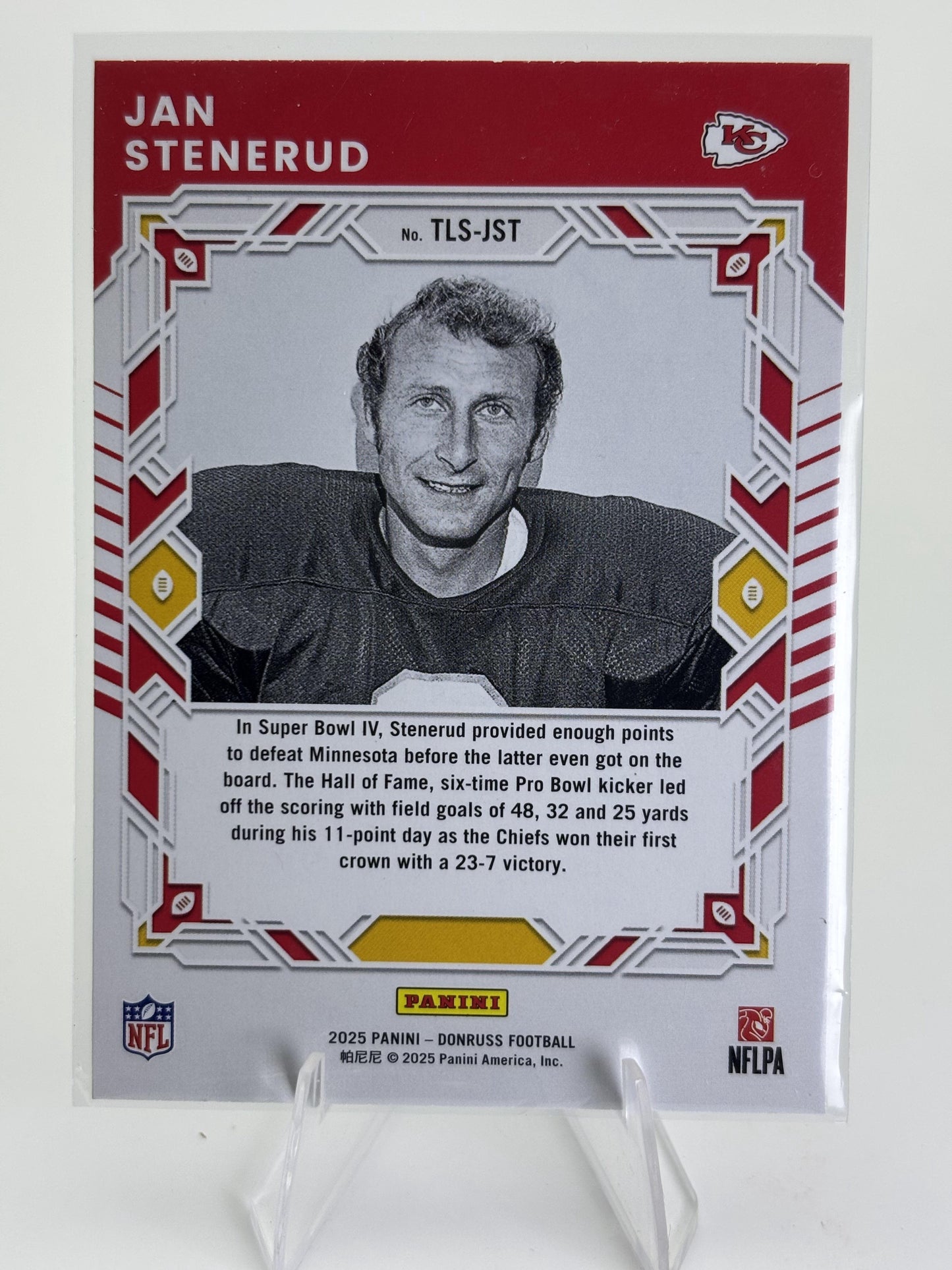 2025 Donruss #TLS-JST Jan Stenerud The Legend Series