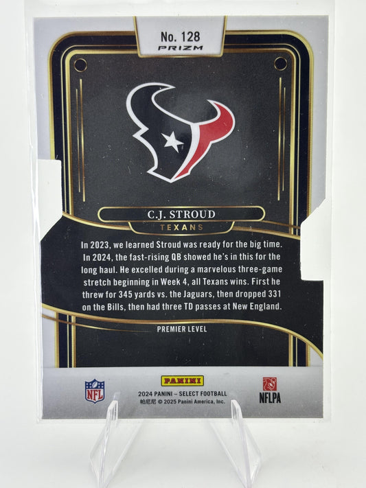2024 Panini Select #128 C.J. Stroud Silver Prizm Die Cut