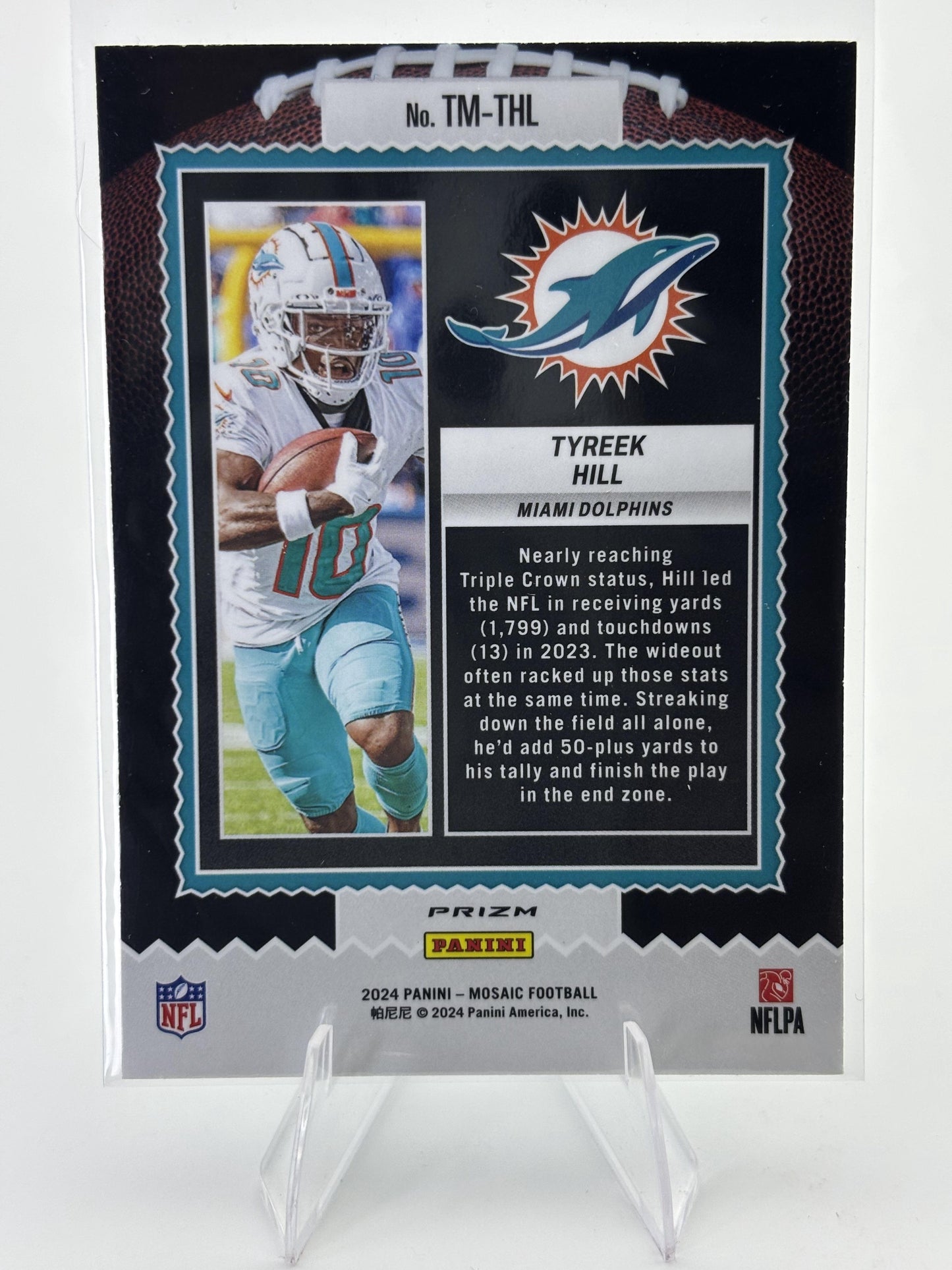 2024 Panini Mosaic #TM-THL Tyreek Hill Touchdown Masters Mosaic Green