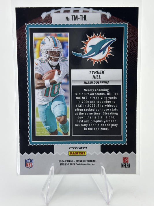 2024 Panini Mosaic #TM-THL Tyreek Hill Touchdown Masters Mosaic Green