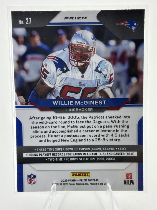 2020 Panini Prizm #27 Willie McGinest