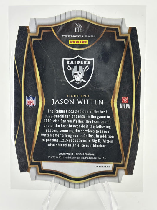 2020 Panini Select #138 Jason Witten White Prizm Die Cut