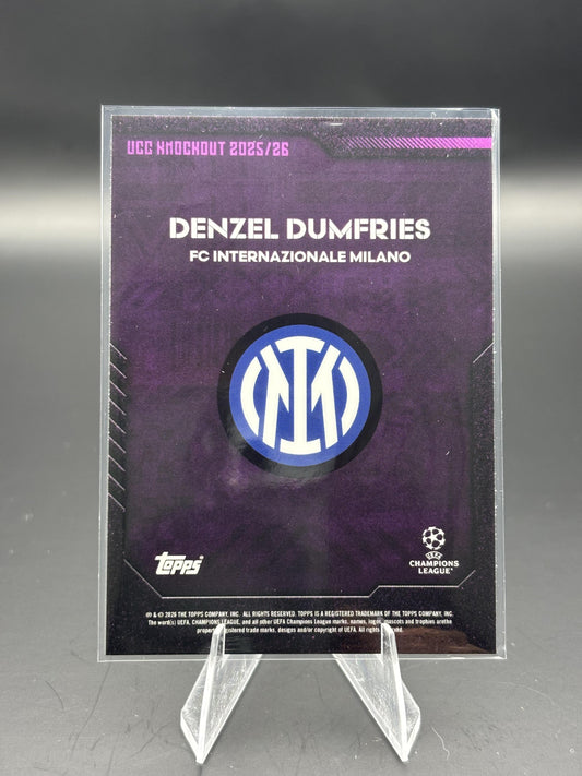 2025-26 Topps Knockout UEFA Club Competitions Denzel Dumfries Purple /50