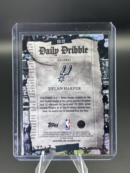 2025-26 Topps #DD-32 Dylan Harper The Daily Dribble