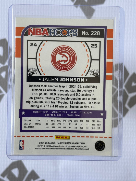 Jalen Johnson Slime Parallel – 2024-25 Panini Haunted Hoops (Atlanta Hawks)