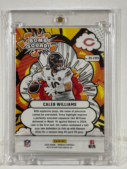 2025 Donruss #BS-CWS Caleb Williams Bomb Squad