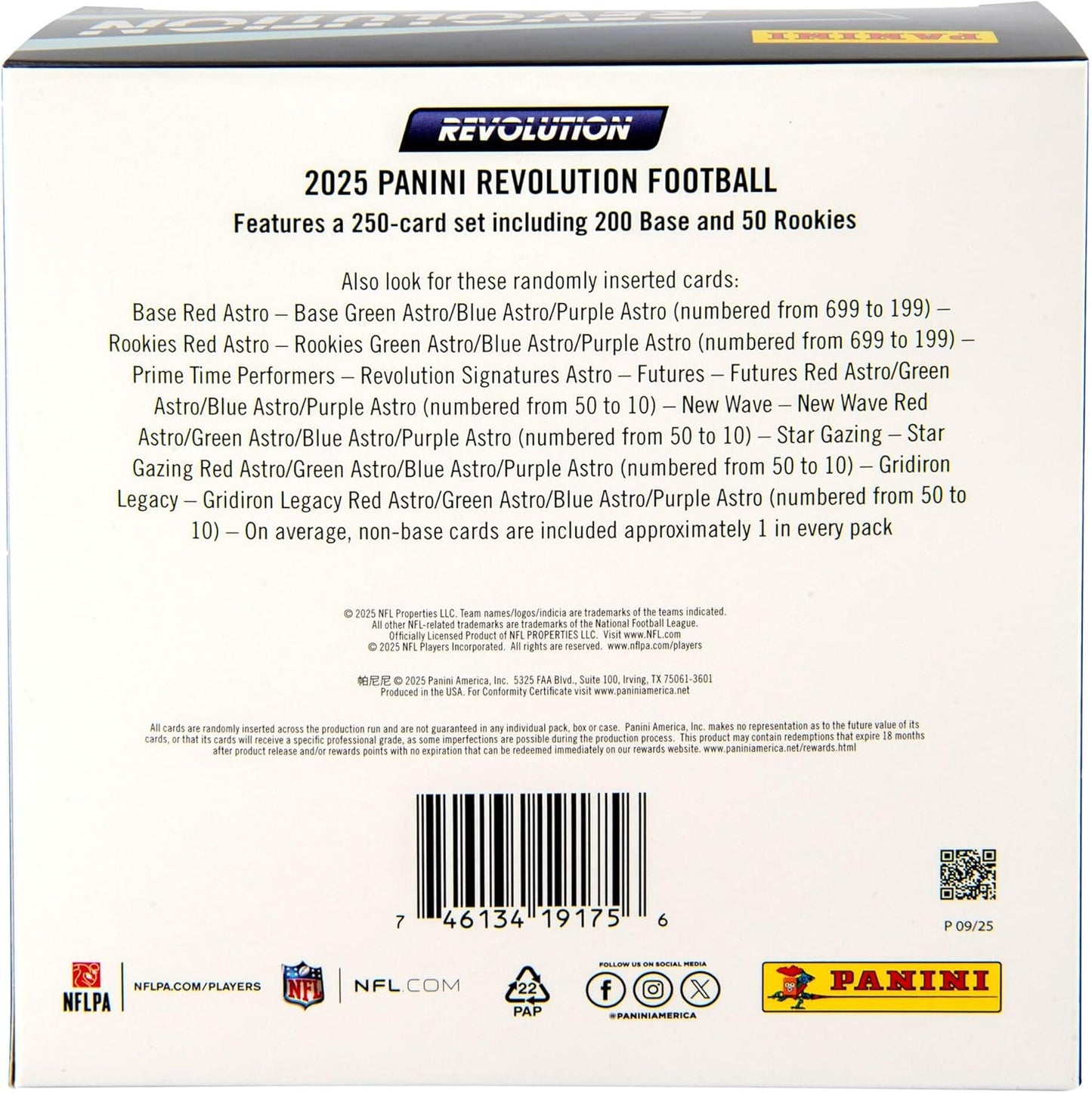2025 Panini NFL Revolution Football – Mega Box