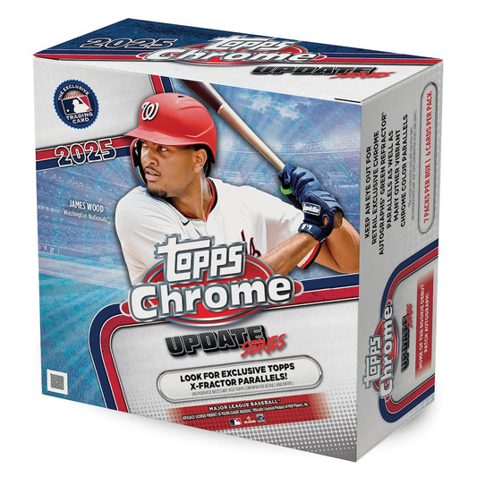 2025 Topps MLB Chrome Updates Baseball Trading Card Mega Box