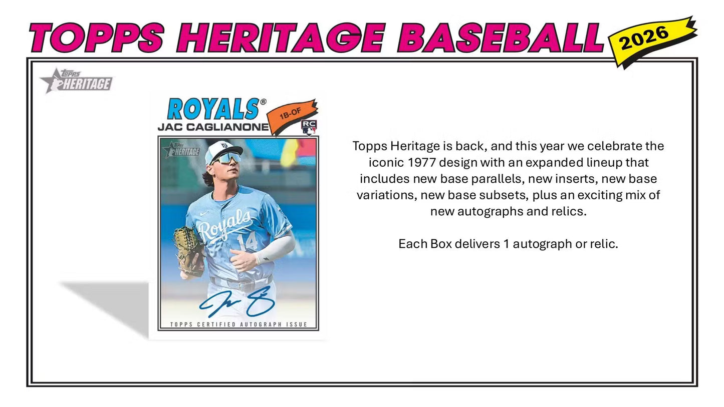 MLB NIGHT BREAK | Topps Heritage 2026 + Select 2025 + PSA Giveaway | 14 Spots