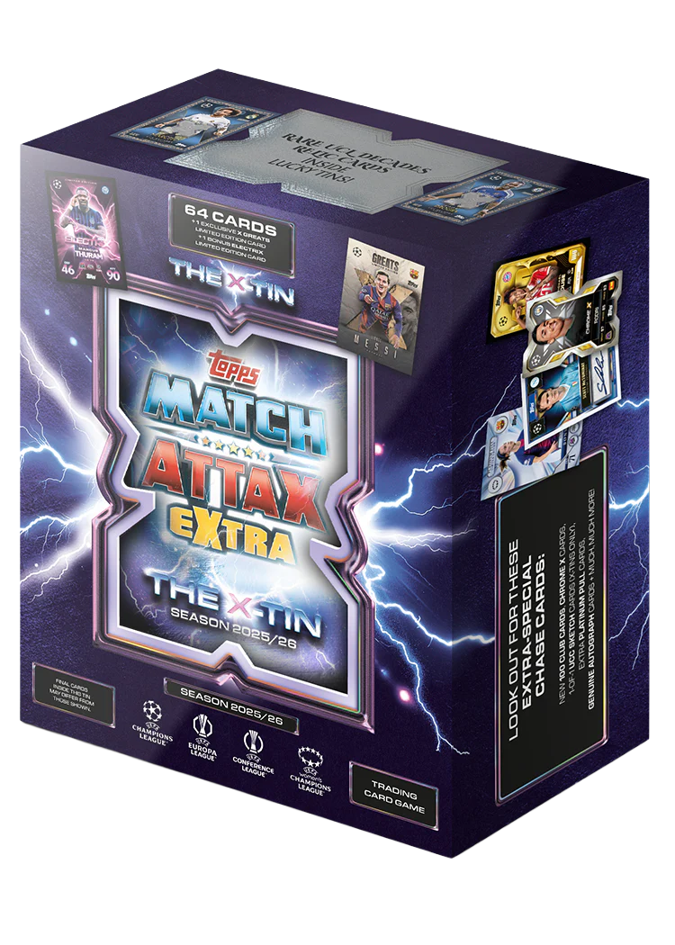 BREAK | UEFA Match Attax Extra 2026 | Pick Your Team | X Tin + Mega Tin Blitzballers + Full Box