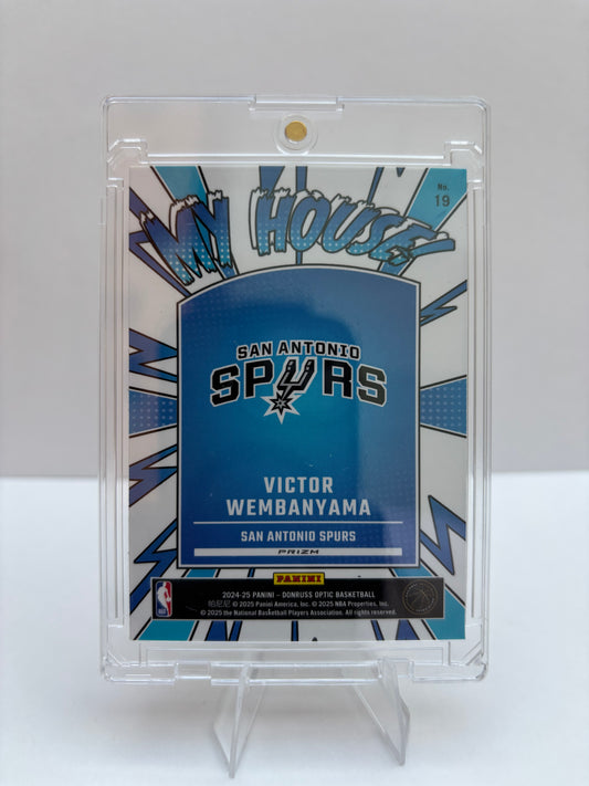 Victor Wembanyama 2024-25 Donruss Optic My House #19 Holo Prizm