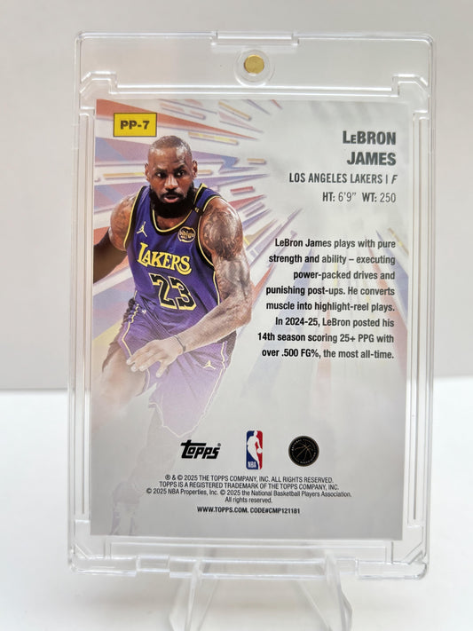 2025-26 Topps #PP-7 LeBron James Power Players Holo Foil