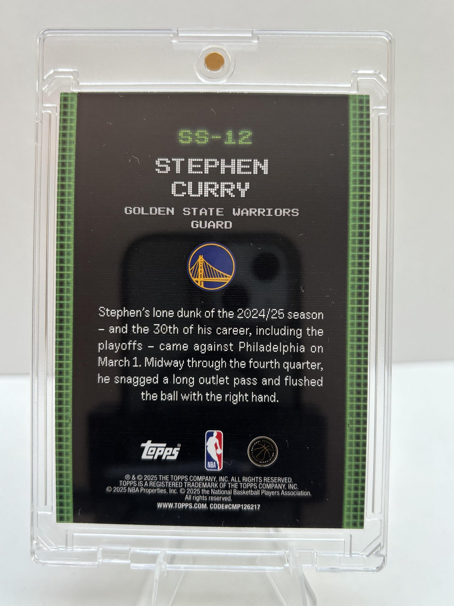 2025-26 Topps #SS-12 Stephen Curry Scan and Slam