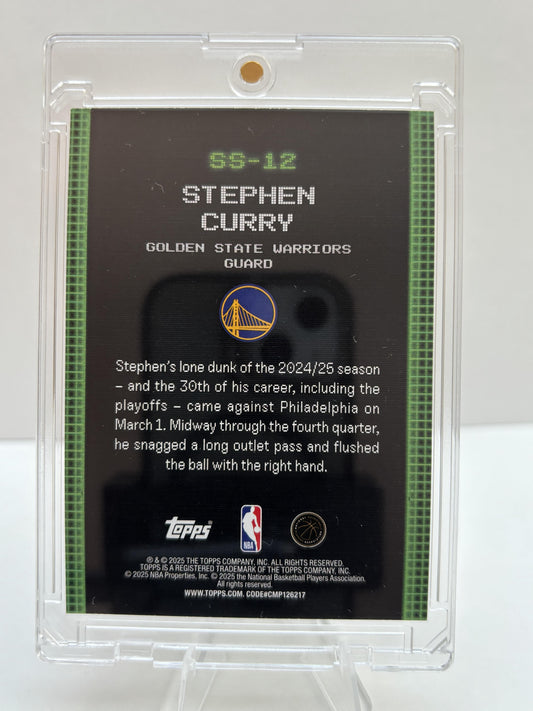 2025-26 Topps #SS-12 Stephen Curry Scan and Slam