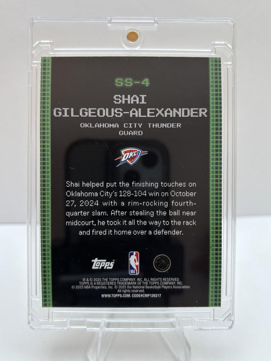 2025-26 Topps #SS-4 Shai Gilgeous-Alexander Scan and Slam