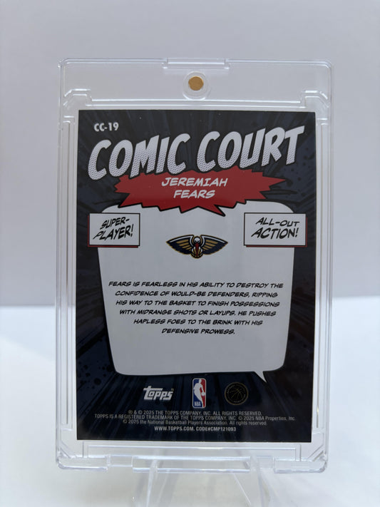 2025-26 Topps #CC-19 Jeremiah Fears Comic Court