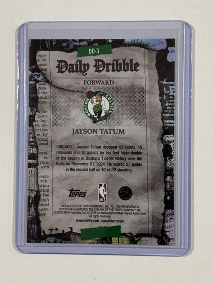 2025-26 Topps #DD-3 Jayson Tatum The Daily Dribble