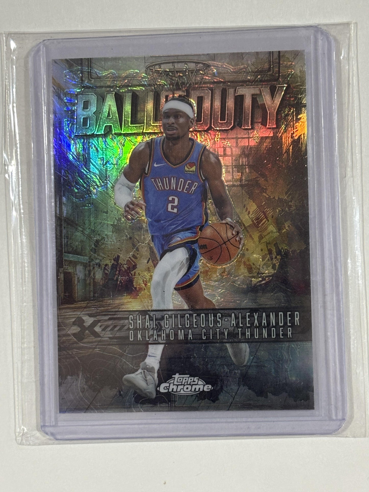 2025-26 Topps Chrome #BD-6 Shai Gilgeous-Alexander Ball of Duty Refractor